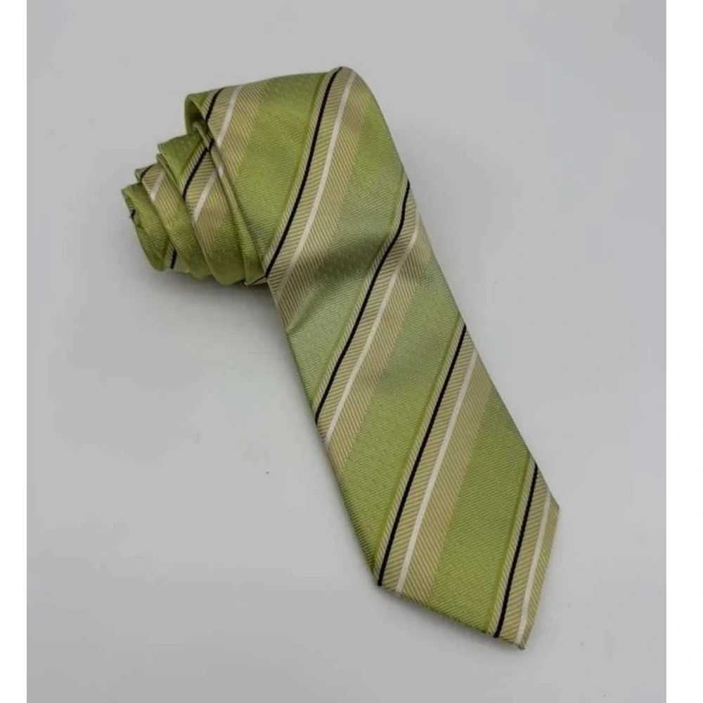 Cadini Italy Tie – Green Pattern – Brand New
